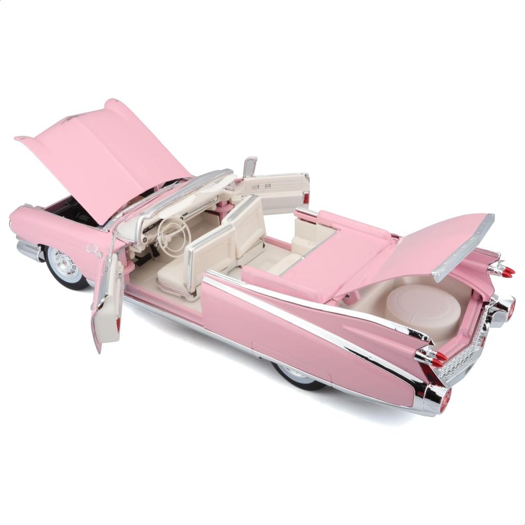 Maisto 1/18 Scale Cadillac Eldorado Biarritz 1959 Pink / Diecast Model Car, Finished Model, 36813 PK