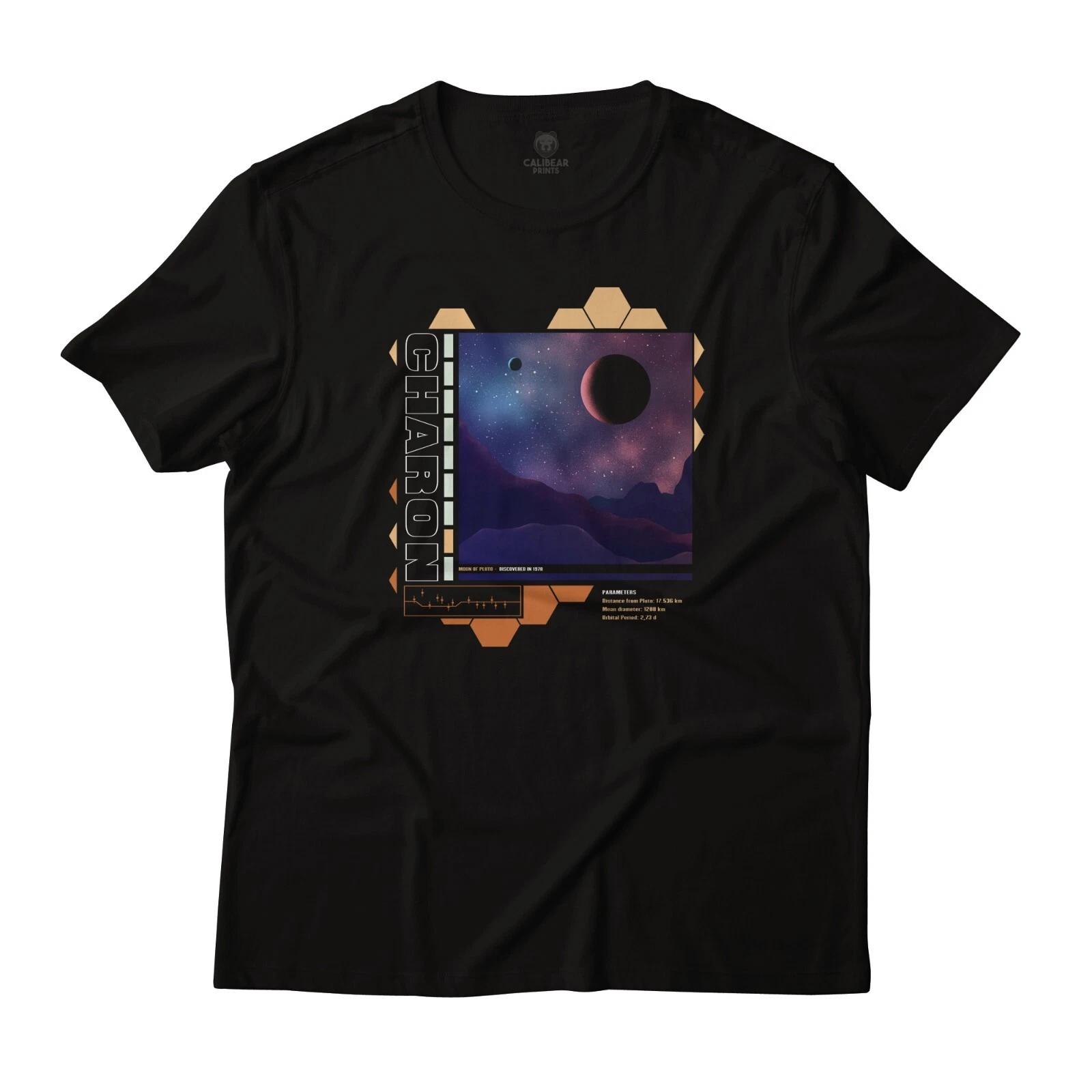 

Charon Pluto Natural Satellite Art Aesthetic Graphic T-T-Shirt Lightweight Cotton S