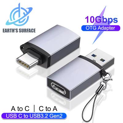Adattatore USB 3.2 OTG Adattatore USB C a USB 3.2 Gen2 per Laptop Samsung Macbook Lettore di Schede 10Gbps Connettore OTG USB3.0 a Tipo C
