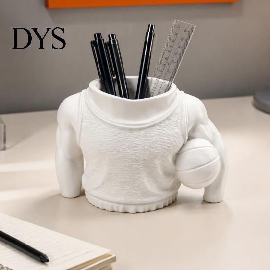 Sports Decor for E-sports Table Basketball Player Pen Holder, 3D Printed Themed Desktop Organizer, Holder Funny Pencil Cup, Novelty Gift Fans