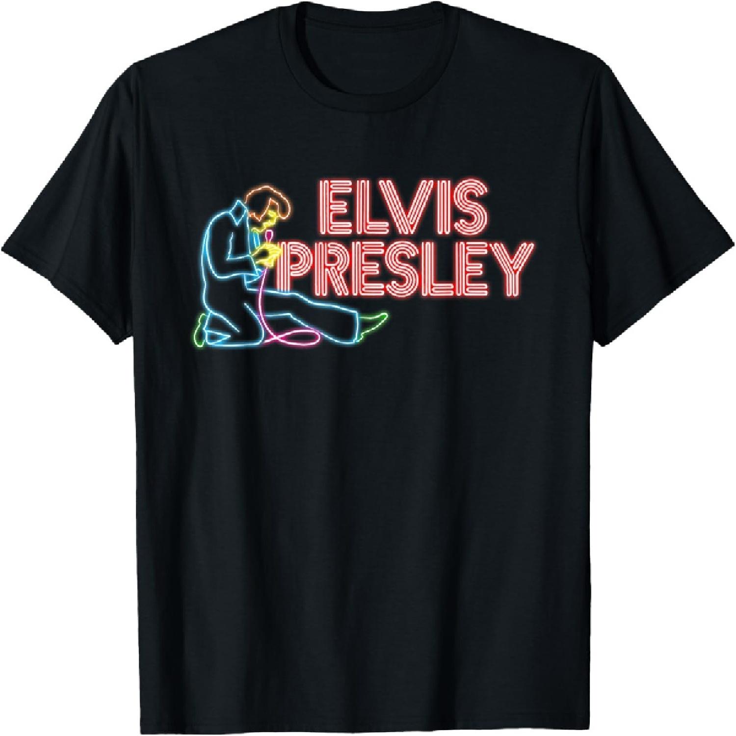 

Elvis Presley Official Elvis Neon Sign T-Shirt XXXXXL чорний