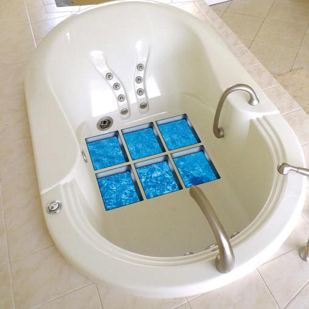 3D Effect  Waterproof Bathtub Stickers shower bathtub decals Appliques preventing slipping for home hotel bathroom use