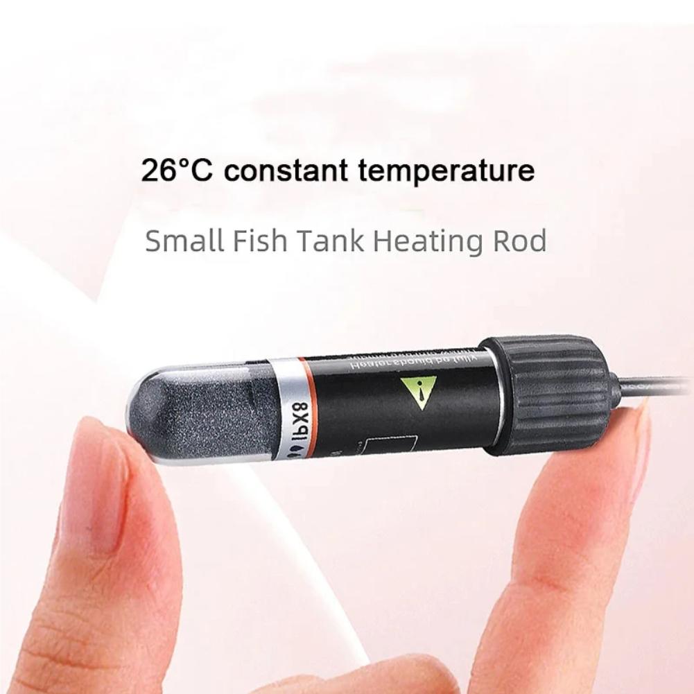 Küçük Balık Tankı için USB Mini Akvaryum ısıtma çubuğu 26°C Sabit Sıcaklık Akvaryum Isıtıcı Dalgıç Termostat Isıtıcı 10 W