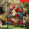 2D Flat - 2D Flat - 2D Flat, 2D Flat July 4Th Morning Glory American Garden Flag_4 (2)- Garden Decoration Double S, Home Decoration, Yard Decoration,