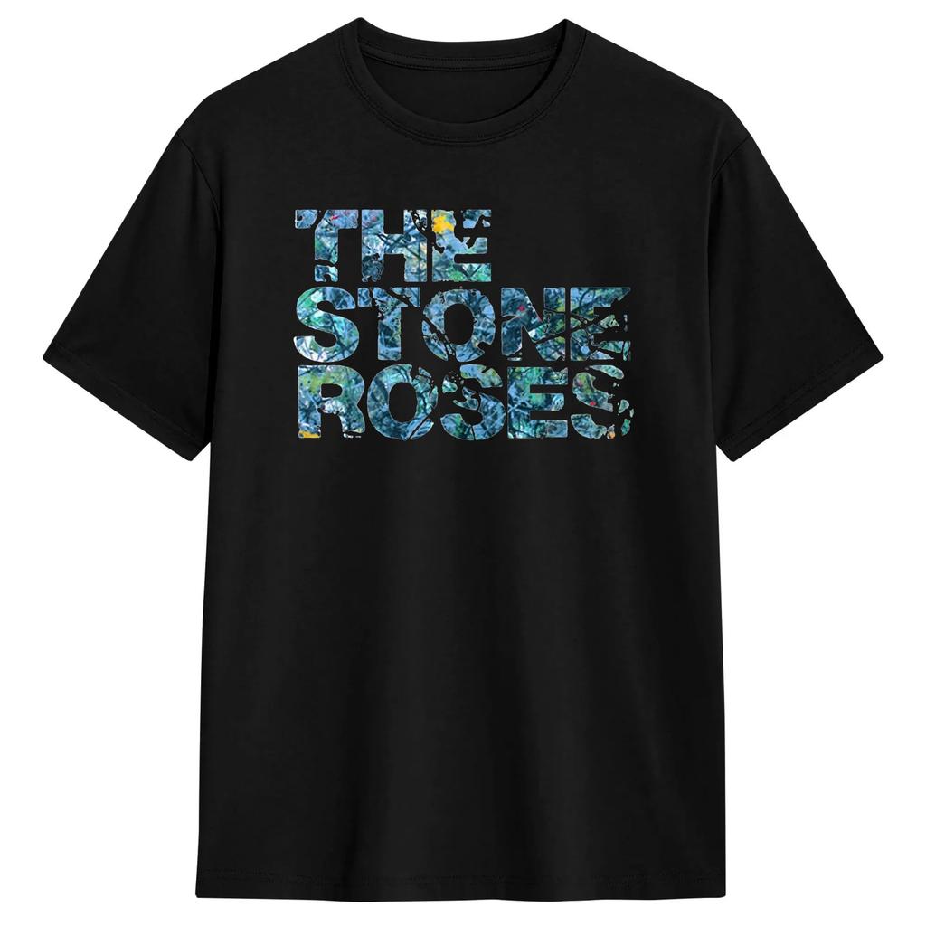 Casual T Shirt Summer The Stone Roses Band Novelty T Shirts 100 Cotton Tee Shirt for Mens Aest
