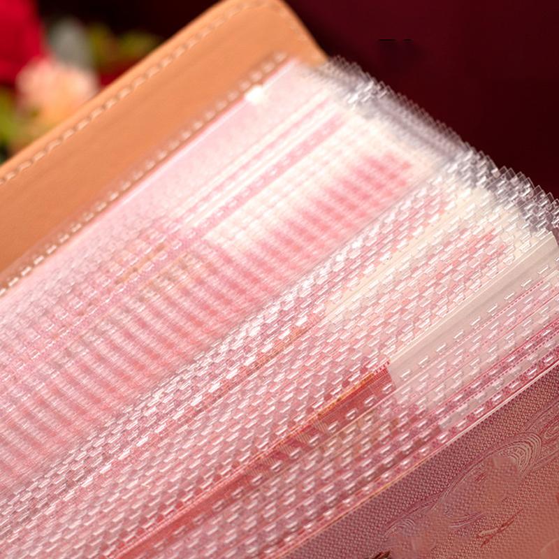 1Pc PU Material Banknote Storage Book Holds 100 Banknotes with Photo Stamp & Card Storage Ideal for Collectors And Financial Use