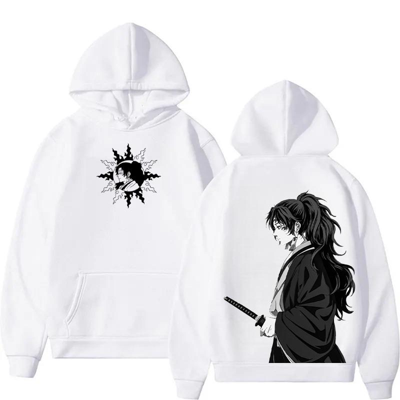 

Yoriichi Kokushibo Autumn Winter Hoodie Oversized Men s and Women s Top Long Sleeve M