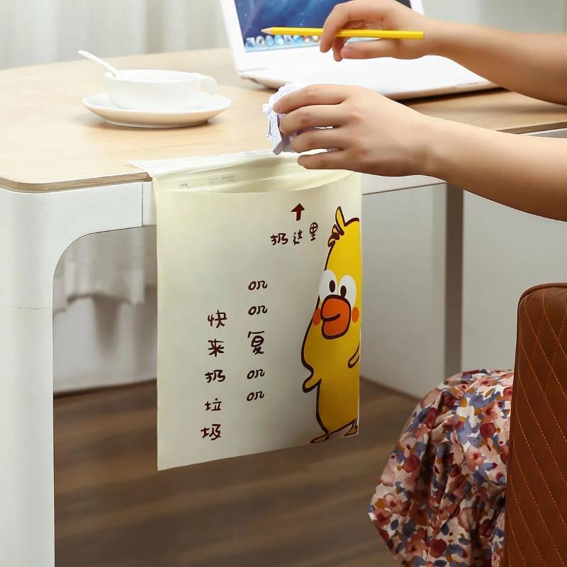 Car-mounted Garbage Bag Adhesive Thick Car Trash Can for Use Inside The Car - One-time Use Household Storage and Cleaning Product