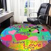 1pc Love Hearts Chair Carpet for Office  Machine Washable Rug for Office,  Good Gift for Family or Friends yy251225243