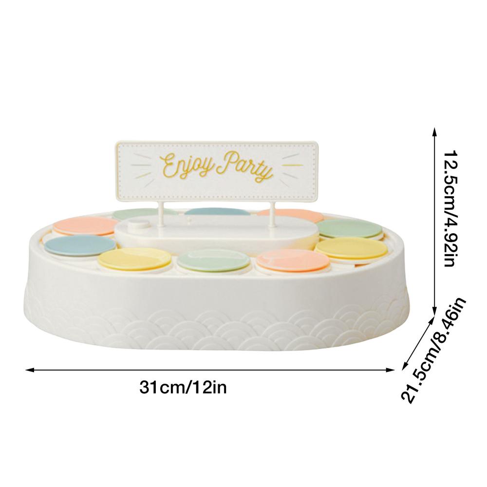 360 Degree Automatic Rotary Sushi Machine Conveyor Sushi Dessert Cupcake Turntable Display Stand Wedding Birthday Party Supplies