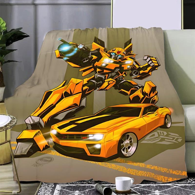 Anime Transformers G1 Car Robot Printed Blanket Picnic Blankets Warm Blanket Soft Comfortable Blanket Home Travel Birthday Gift