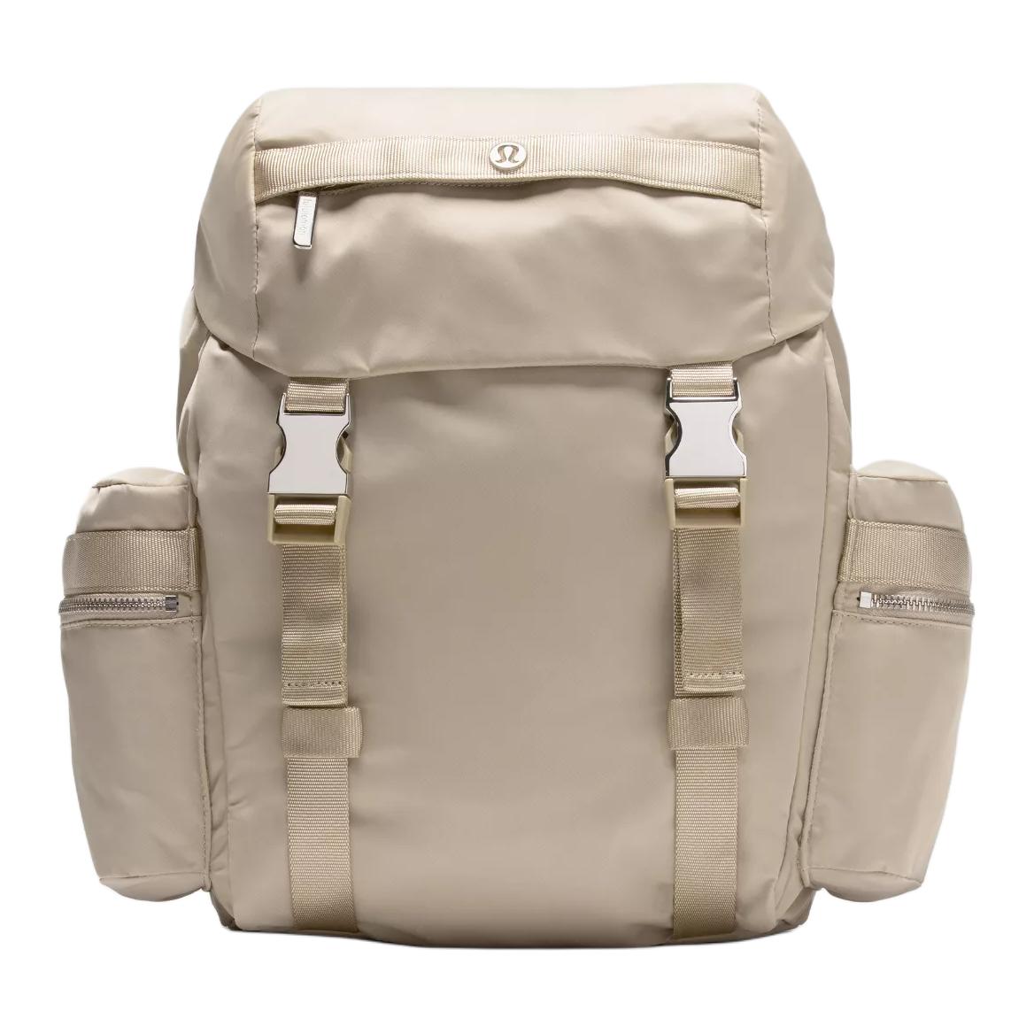 Lululemon 14L Wunderlust Logo Nylon Mini Backpack Unisex Backpack Oak-Brown LU9COIS-069458 Oak Brown