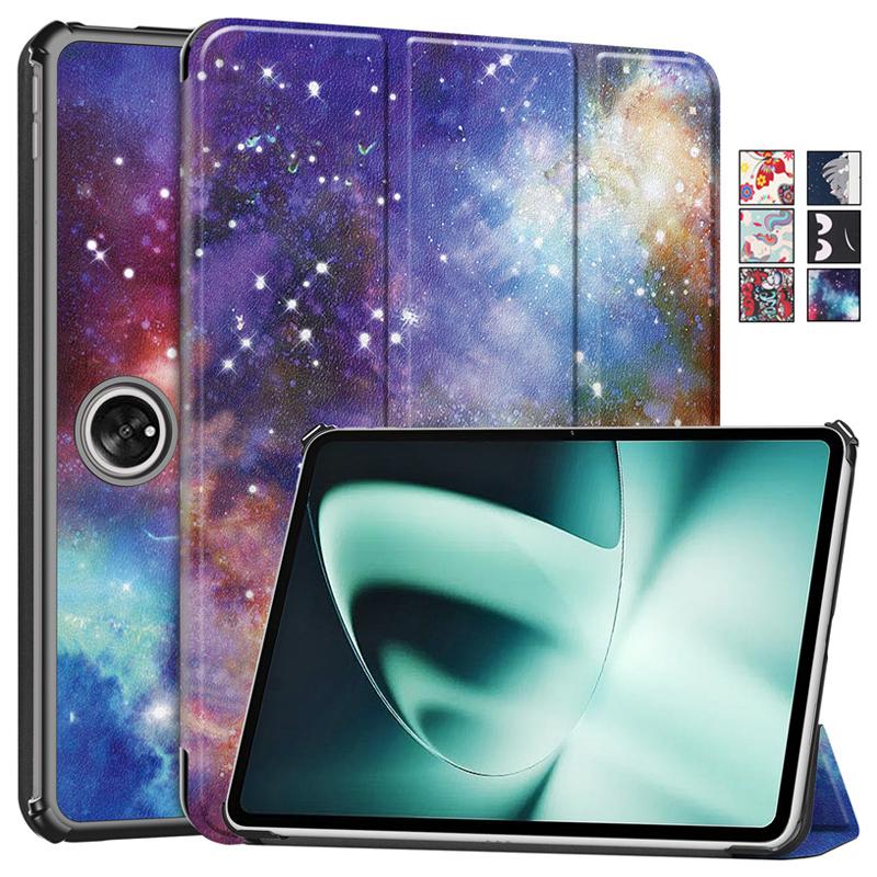 

Чехол для Oneplus Pad, модный окрашенный жесткий кожаный чехол для Oneplus Pad 11.61, чехол для Oppo Pad 2 с функцией автоматического пробуждения/сна for Oneplus Pad миндальный