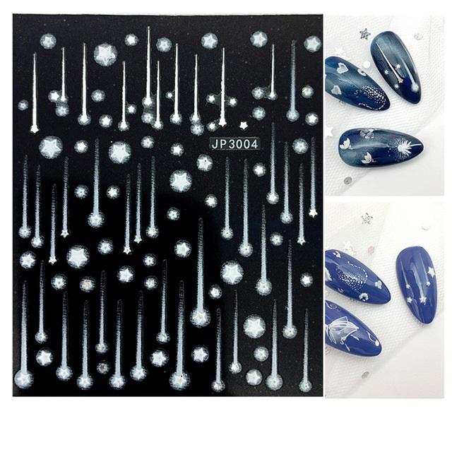 

5D наклейки для дизайна ногтей, украшения, самоклеящиеся наклейки для дизайна ногтей, дизайн маникюра, наклейка с белым снегом для дизайна ногтей, с Рождеством