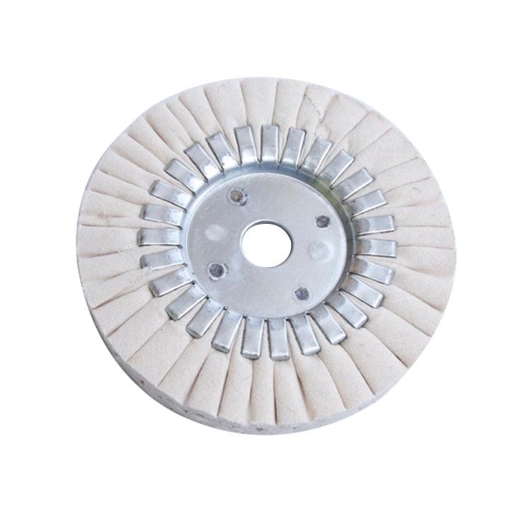 Polishing Fan Wheel: Anti-Feather Fabric Poplin, Cotton Cloth, Iron Core for Mirror Metal Finishing