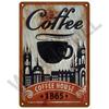 Placa de metal vintage para decoración del hogar, letrero de hojalata para café, pósteres de arte de pared retro para cocina, bar, decoración de pintura de hierro, cafetería