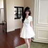 Jasmine Sea Salt College Style Shirt Dress - Petite Summer Sweetheart Skirt Set