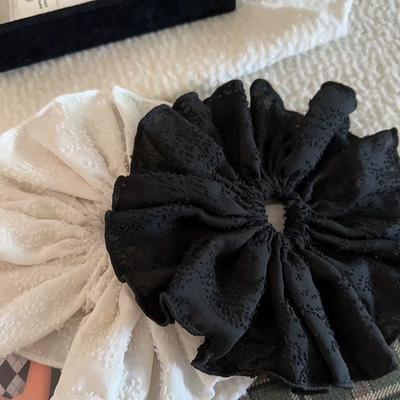 Large Scrunchies Korean Hair Accessories Rubber Bands for Women Girl Elastic Tie Popular  Vintage Fascinator Leading Fashion