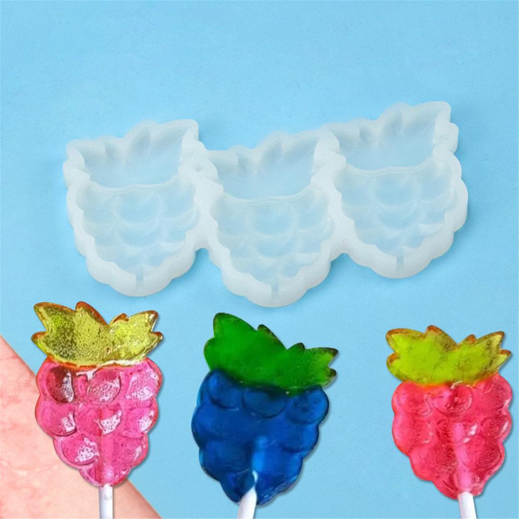 Silicone Lollipop Moulds Silicone Cake Mold Non-stick Fruit Shapes Chocolate Mould Candy Molds for Kitchen DIY Baking