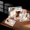Acrylic Magnetic Crystal Photo Frame, Photo-taking Cartoon Double-sided Strong Magnetic Frame, Photo Postcard Frame, Price Tag