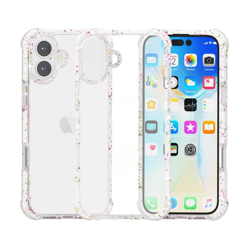 The New iPhone11 Acrylic Transparent Mobile Phone Case Is Suitable for Trendy Brand Three-in-one Lens Anti-drop Airbag Hard Case