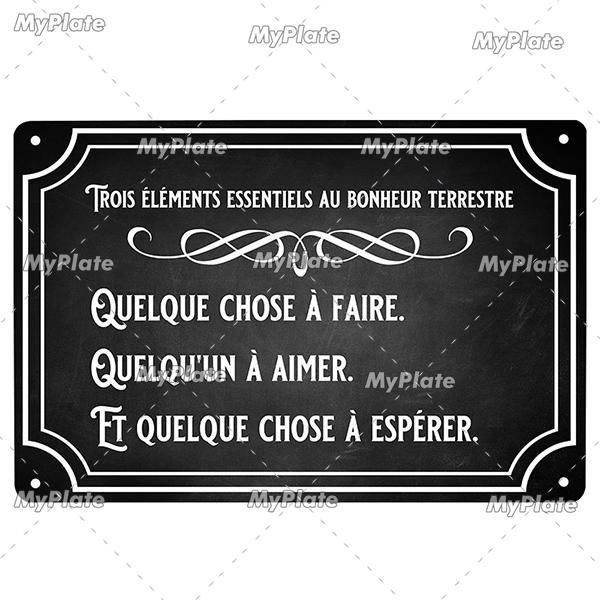 France Poster Vintage Plaque Tin Sign Metal Sign Wall Decor For Bar Plate Crafts Art Poster Custom