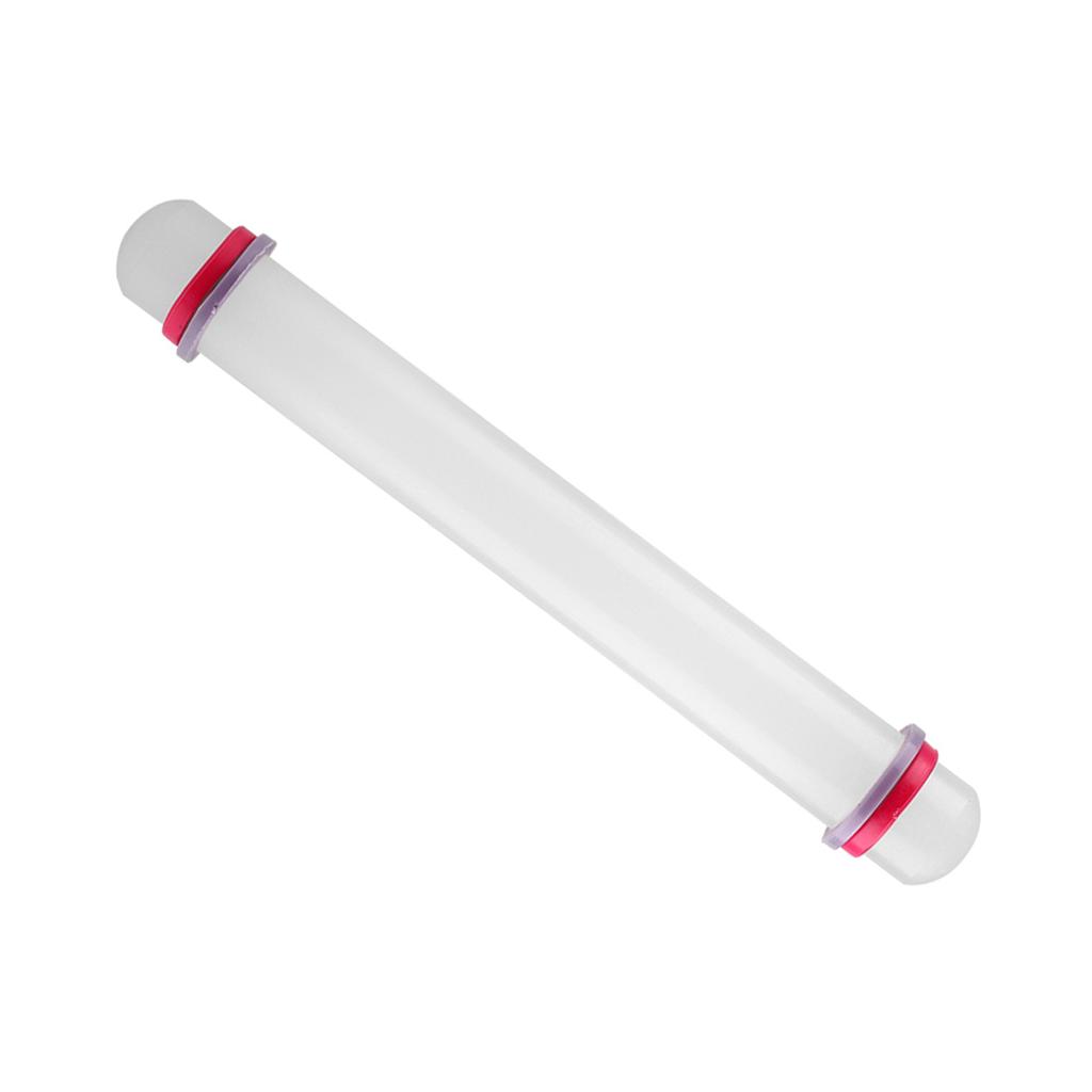 Plastic,Rolling Pin, Non Stick Kitchen Tool with Adaptable   circles for Fondant Cake, Pastry,
