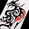 Vodotěsná nálepka na dočasné tetování Body Art 10,5 * 6 cm Dragon Tattoo Totem Water