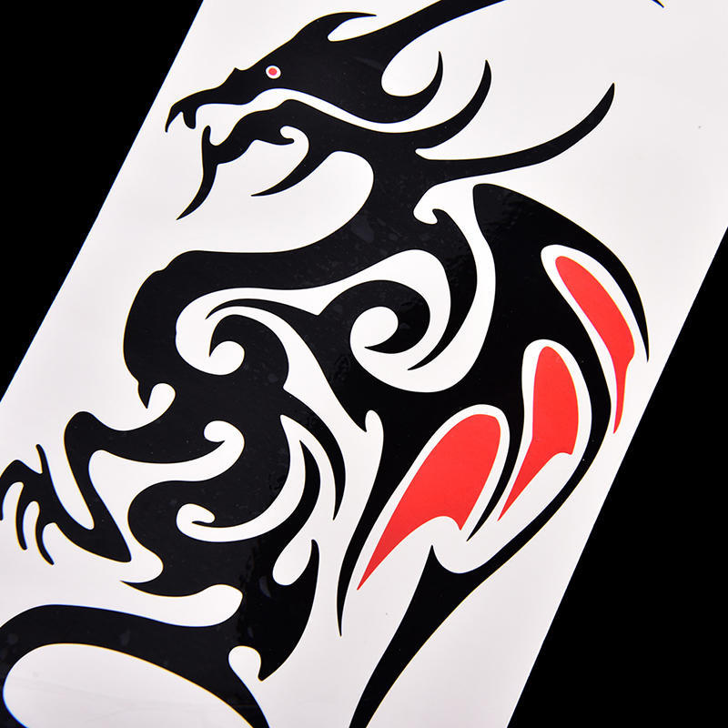 Waterproof Temporary Tattoo Sticker Body Art 10.5*6Cm Dragon Tattoo Totem Water