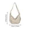 Large Capacity Tote Bag Simple Single-shoulder Bag Trendy Shopping Handbag  Student