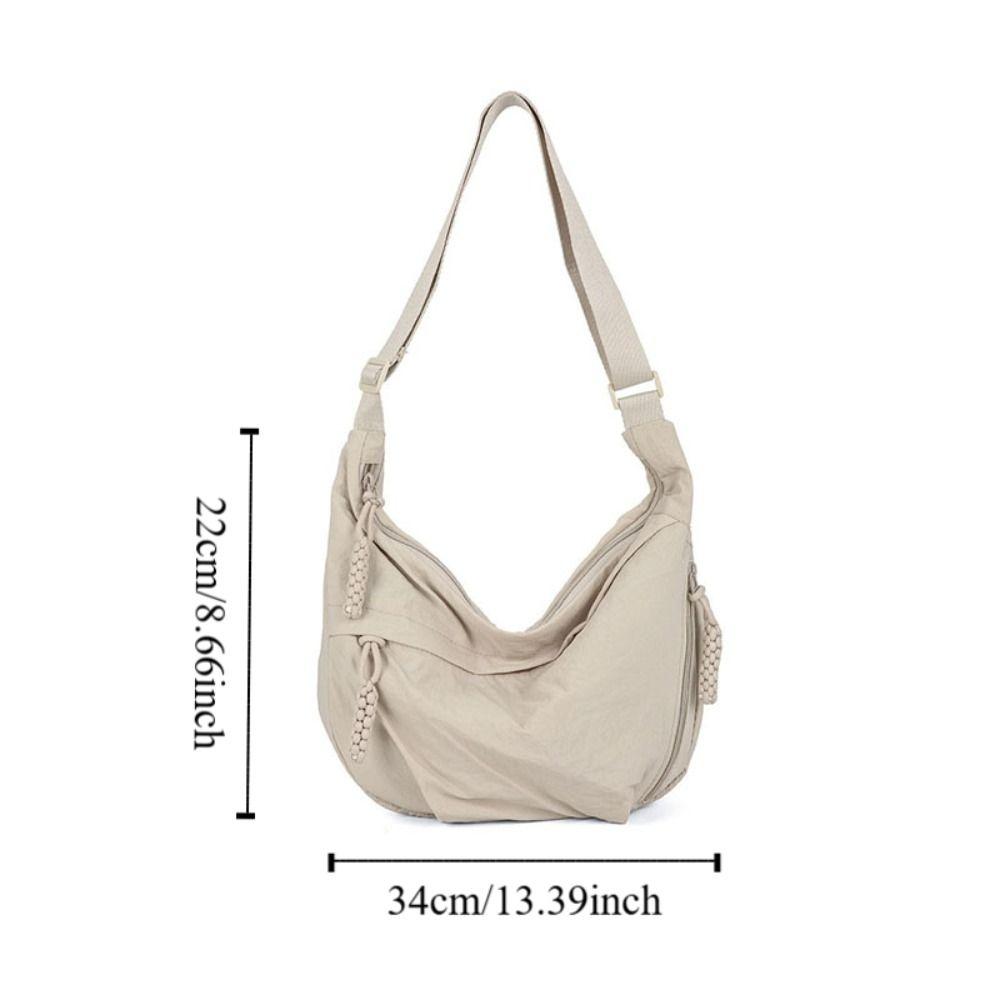 Large Capacity Tote Bag Simple Single-shoulder Bag Trendy Shopping Handbag  Student