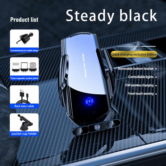 Wireless Car Charger Magnetic Head Fast Charging Air Vent Suction Cup Bracket Phone Sucker Holder For iPhone Xiaomi Samsung S20+