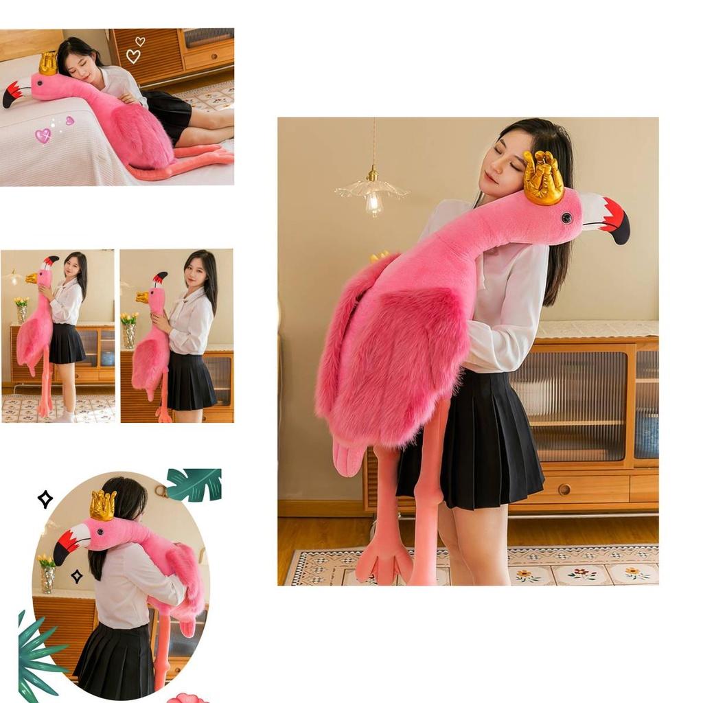 Princess Crowned Flamingo Plush Toy For Girls Soft And Cuddly