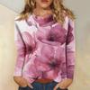Women's Fashion Casual Long Sleeve Round Neck Floral Print Top