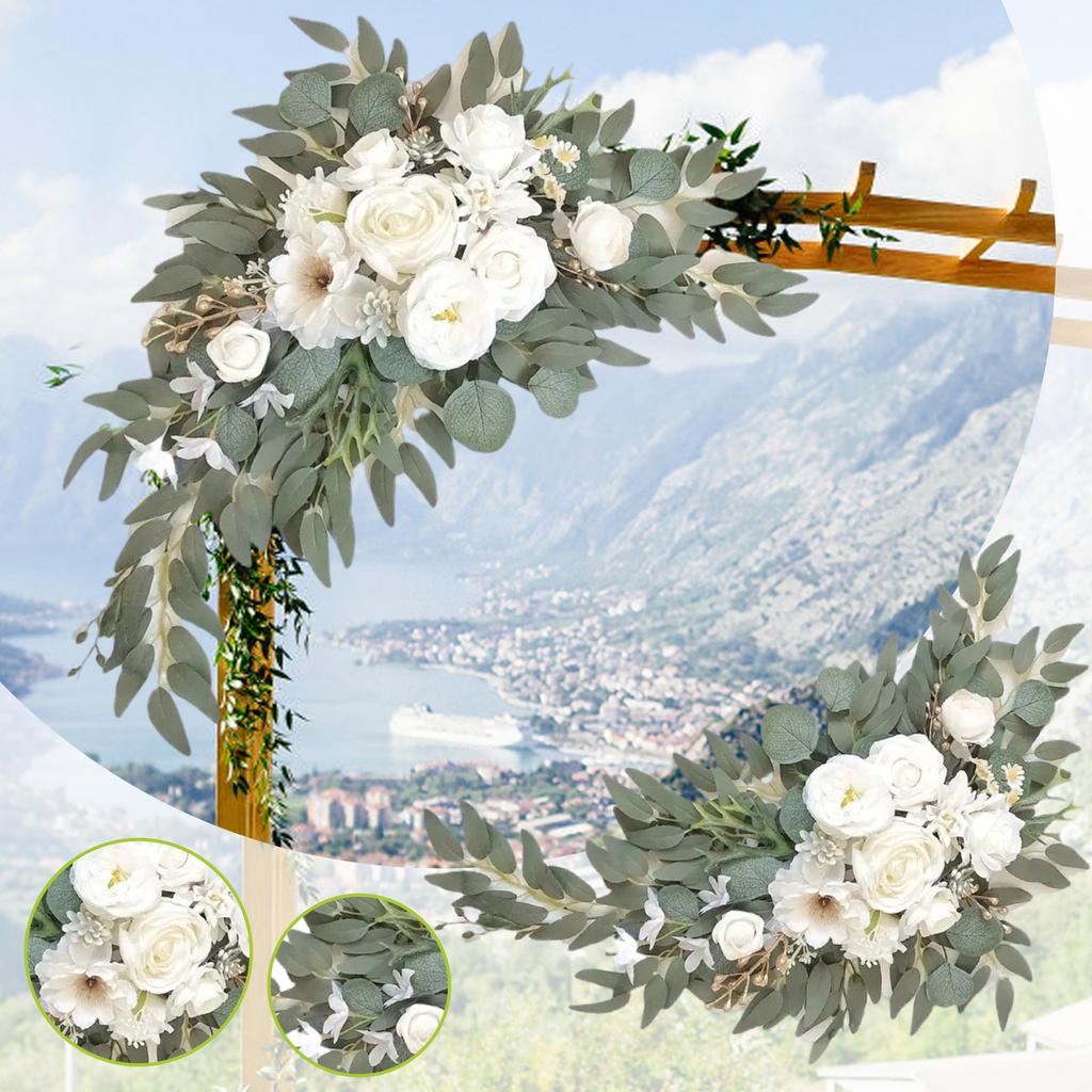 Simulation Bouquet Chair Back Flower High-end Wedding Table Staircase Decoration Handmade DIY Finished Product