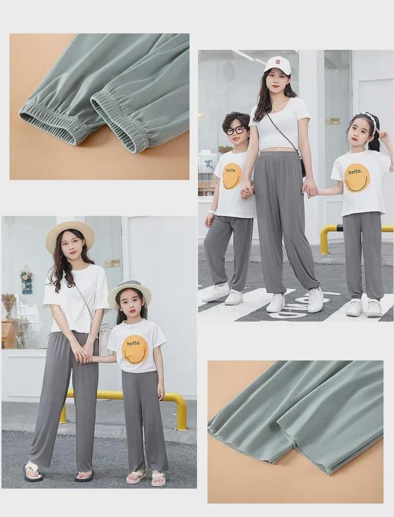 Baby Ice Silk Anti-Mosquito Thin Cotton Pants for Boys and Girls - Ideal for Spring, Summer, and Autumn
