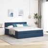 Maison Exclusive - Cadre de lit ottoman avec matelas bleu 180x200 cm tissu