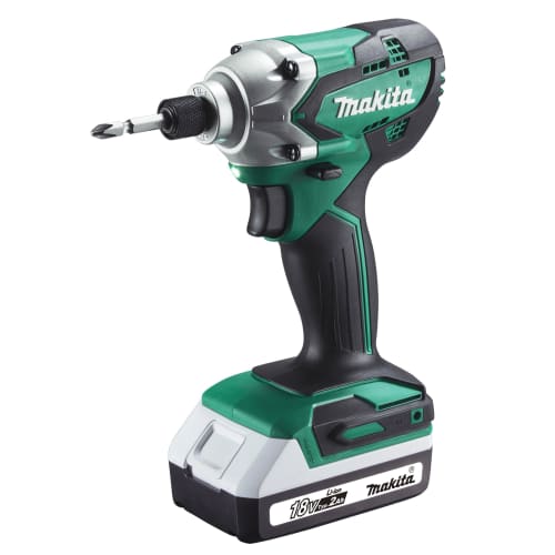 Makita Rechargeable Impact Driver 18V2Ah with 2 batteries, charger, and case MTD002DSAX