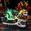 Christmas Glowing Snow House Music Box: Festive Resin Ornament & Night Light Gift
