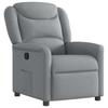 Relaxation Armchair Light Grey Fabric
