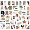 50Pcs Vintage Stickers Retro Vsco Graffiti Aesthetic Ins Vinyl Decals Stationary Notebook Guitar Sticker Toy Kids Gift
