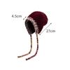 Dicke Plüsch-Fleece-Mütze Herbst Winter Damen Strickmütze Kälteschutz Warm Ohrenschutz Wollmütze