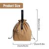 Nordic simple ins drawstring letter webbing insulated meal bag industrial canvas portable lunch box bag