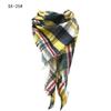 Sciarpa a scialle triangolare a quadri in finto cachemire stile europeo americano - Scaldacollo alla moda versatile per primavera, autunno, inverno
