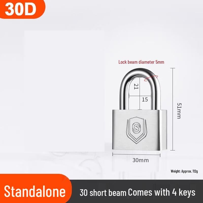 AVADEN 304 Stainless Steel Short Shackle Outdoor Padlock
