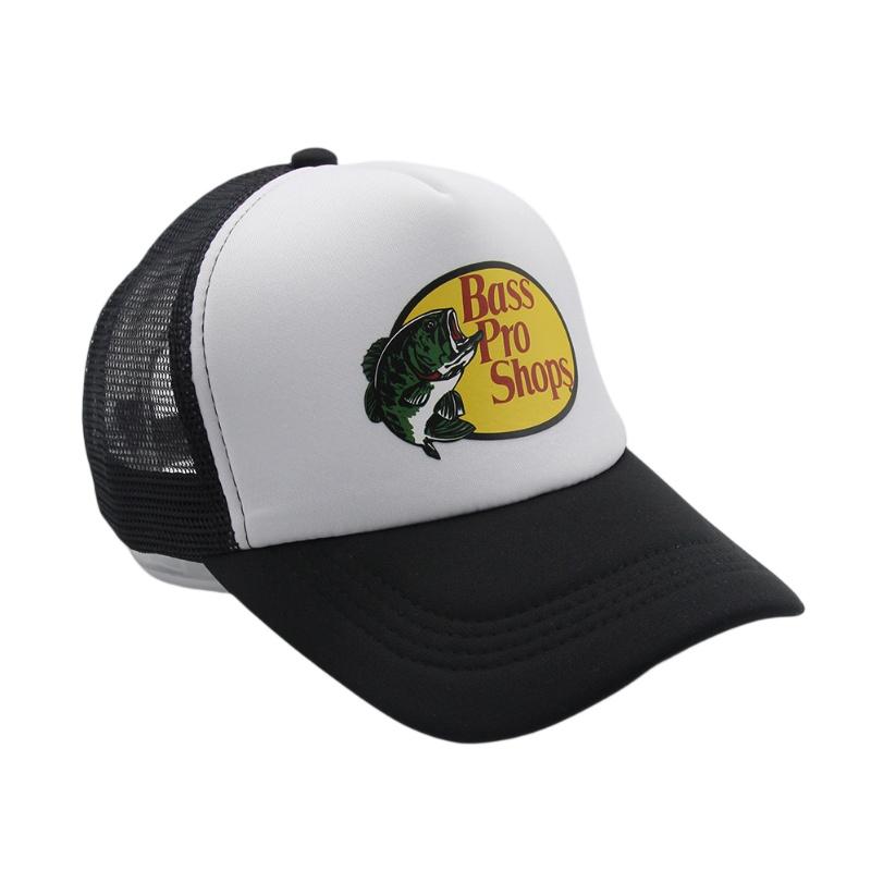 Shops Pro Bass Baseball Caps Sun Protection Mesh Breathable Outdoor Adjustable