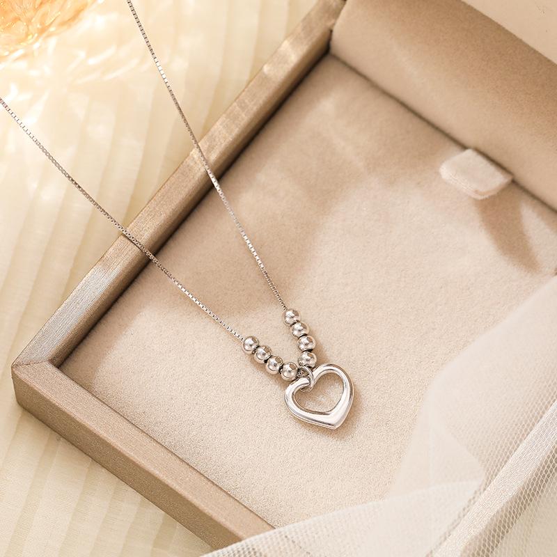 

Серебряный браслет на ногу с бусиной в виде сердца для нее 925 Silver платиновый