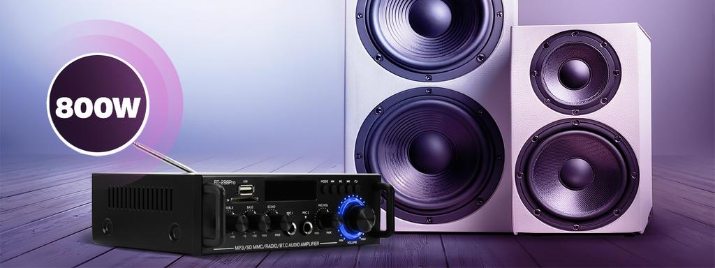 MusicMate MM-SC700 HarmonyVibe Karaoke Amplifier