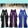 Women Cosplay Renaissance Costumes Medieval Victorian Long Dress Fashion Retro