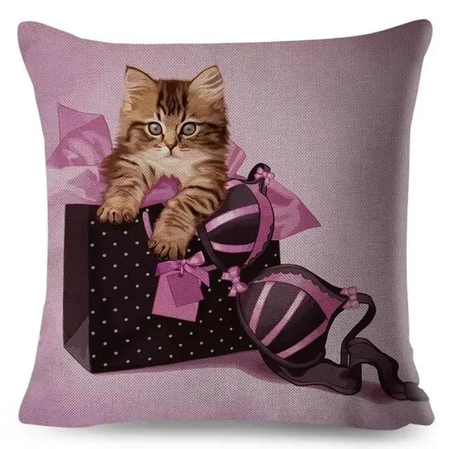 Farbe Süß Cartoon Haustier Hund Kissenbezug Kissenhülle Sofa Zuhause Auto Dekoration Tier